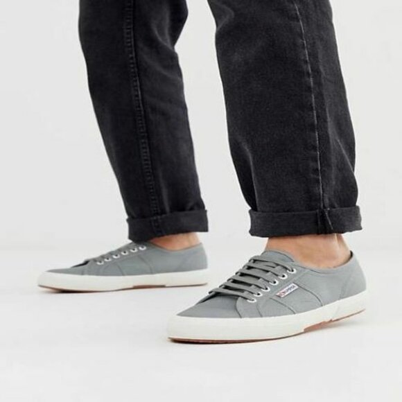 Superga Unisex Gray Cotu Classic S000010-M38 Sneakers Women's 7 Men's 5.5 LOOK! - Picture 1 of 11